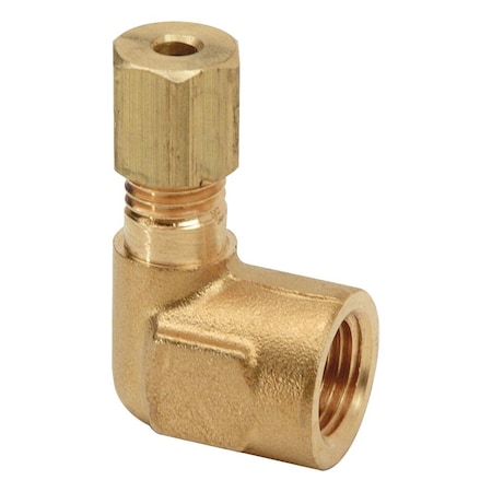 Thrifco Plumbing No. 70-C 3/8 Inch x 1/4 Inch Lead-Free Brass Compression FIP 90 El 4401393